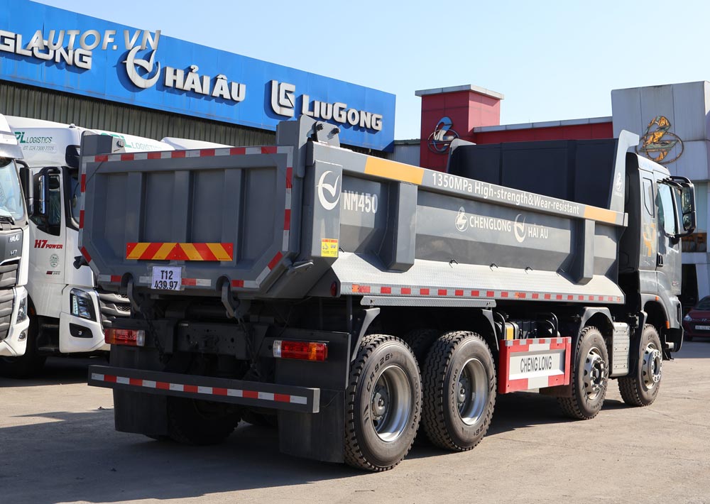 Xe ben Chenglong 4 chân H7 390HP Thùng U 15 Khối (Cầu Dầu)